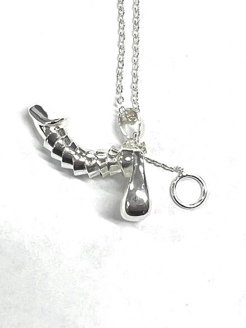 Novelty Pull Chain Pendant Necklace - Fun Statement Jewelry front view