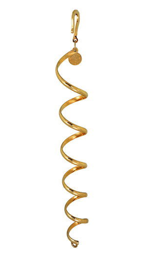 Gold Ponytail Wrap – 6" Elegant Hair Accessory front view