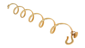 Gold Ponytail Wrap – 6" Elegant Hair Accessory side angle
