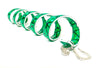 New! Ponytail Wrap Green Holographic Leather - 6