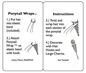 How to wear Holographic Green Ponytail Wrap - Faux Leather Hair Twister step by step