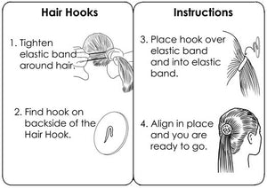 How to wear Frog Hair Hook - Playful Gold Ponytail Accessory step by step