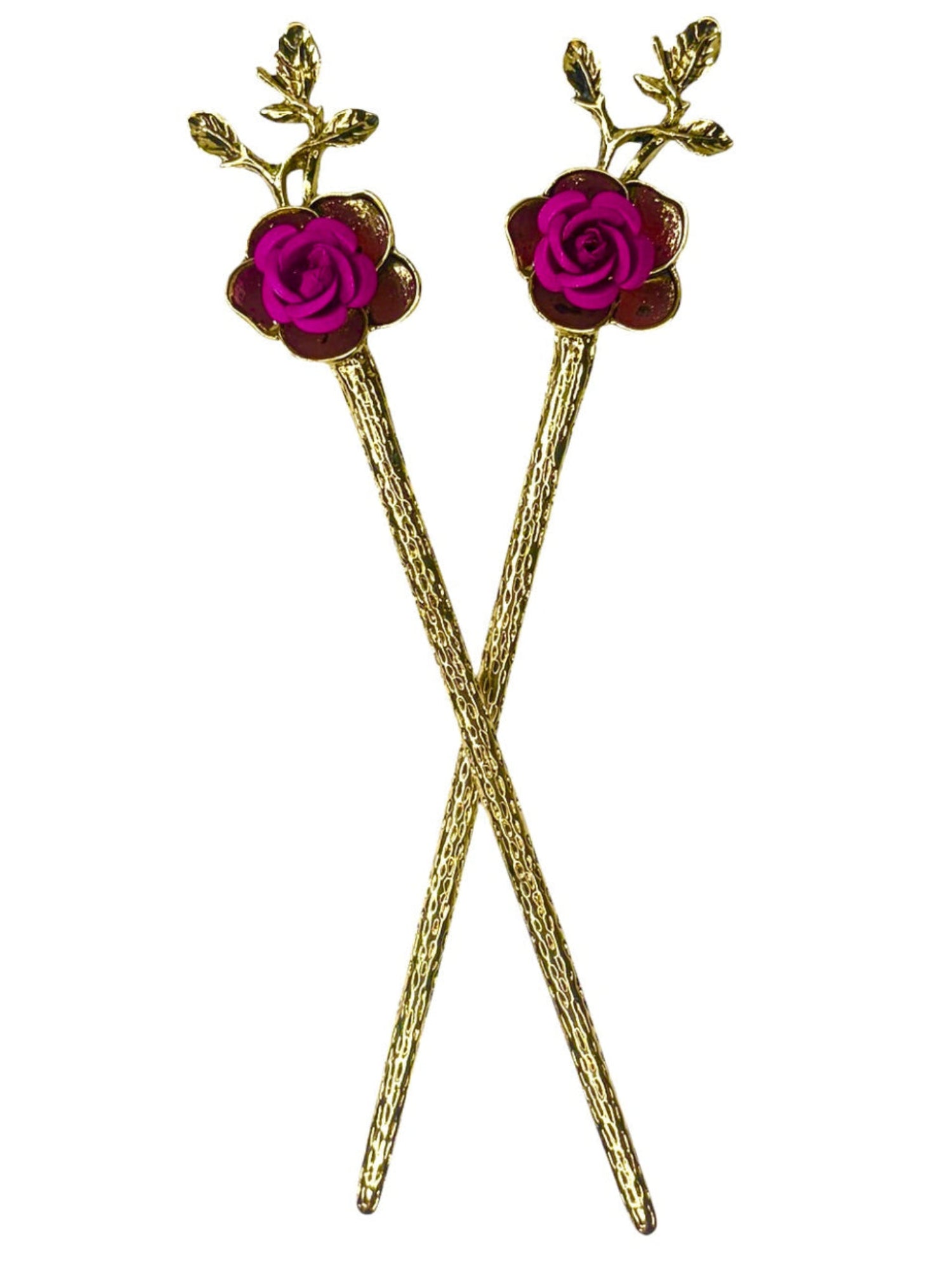 Flower Power Hair Sticks – Elegant Rose Design | Romantic Hair Accessories for Women