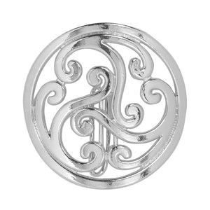 Silver Celtic Hair Hook ponytail holder, lightweight Celtic knot accessory