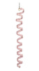 Ponytail Wrap Pink Leather Web - 12 Inch Ponytail Holder