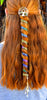 Ponytail Wrap Rainbow Woven Leather - 12 Inch Ponytail Holder