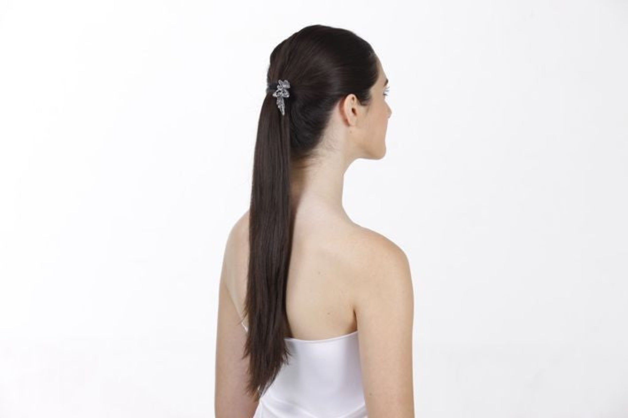 Fairy Hair Hook model – Silver fantasy ponytail holder, stylish Medieval Metal hair accessory