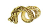 New! Imperial Dragon Hair Bead - Gold - Wide