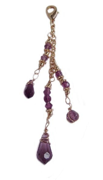 Large Gold Beaded Charm – Elegant Ponytail Wrap Accessory front view