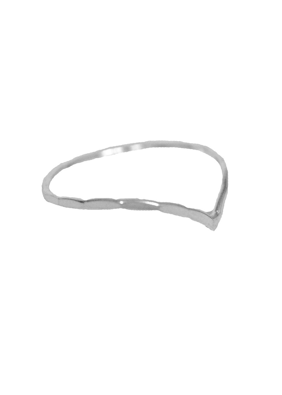 Hammered Point Ring – Sterling Silver Minimalist Boho Jewelry side view