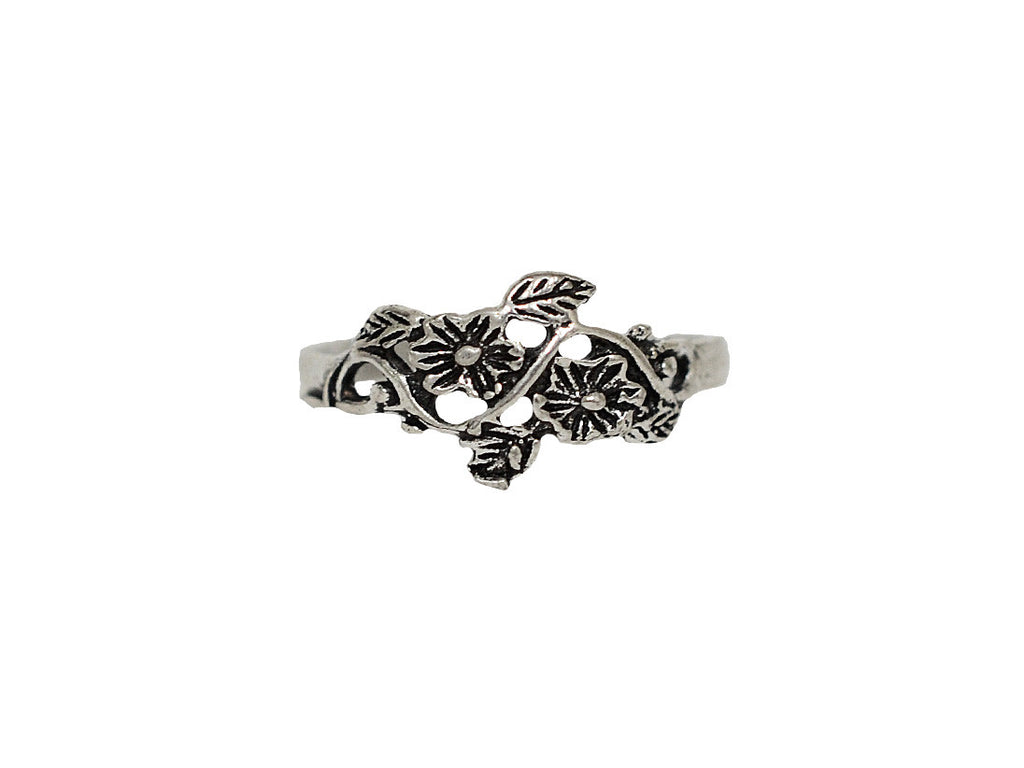 New! Blossom Toe Ring - Sterling Silver