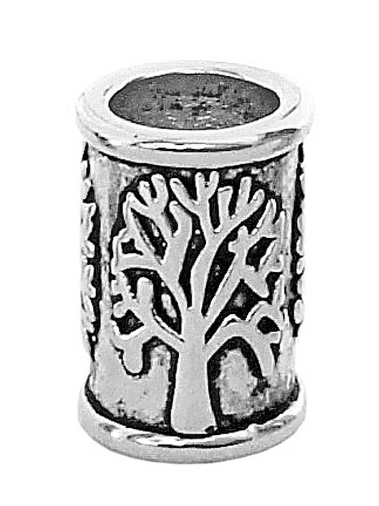 New! Tree of Life Hair Bead - Silver