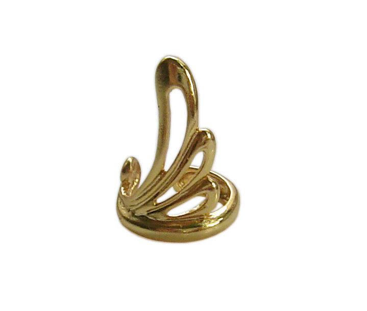 Ear Cuff Flowy Wing - Gold