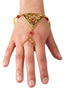 Finger Bracelet Gold - Celtic Triangle