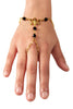 Finger Bracelet Gold Skull