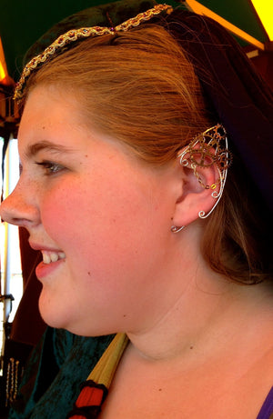 ear gear cosplay Steampunk Gear Elf Ear Cuffs