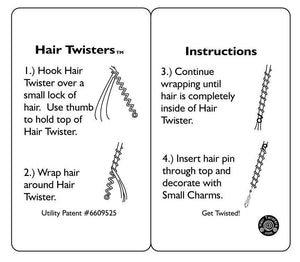 How to use 6" Gun Black Hair Spiral – Elegant Ponytail Wrap for Long Hair step by step