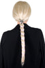 New! Ponytail Wrap Pink Leather Web - 12 Inch Ponytail Holder