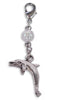 charm small silver dolphin 