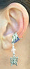 Ear Cuff With Charm Butterfly - Silver