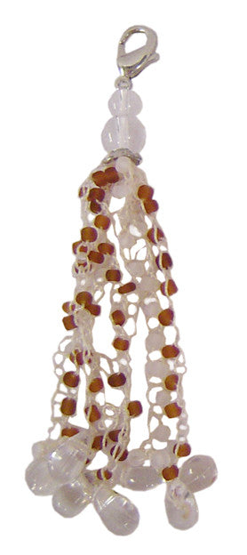 Charm Large Macrame yarn with Beads - Beige