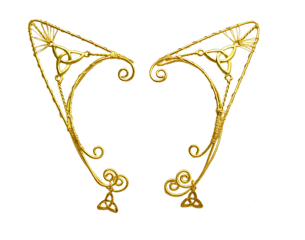 Medieval Metal - Elf Cuff Eternity Gold, Renaissance Jewelry (EF9-G)