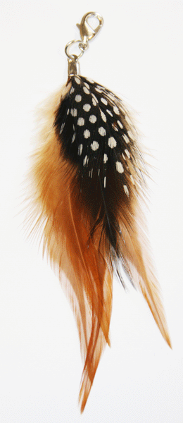 Charm Large Feather - Natural 