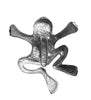 Hair Hook Frog - Silver Ponytail Holder